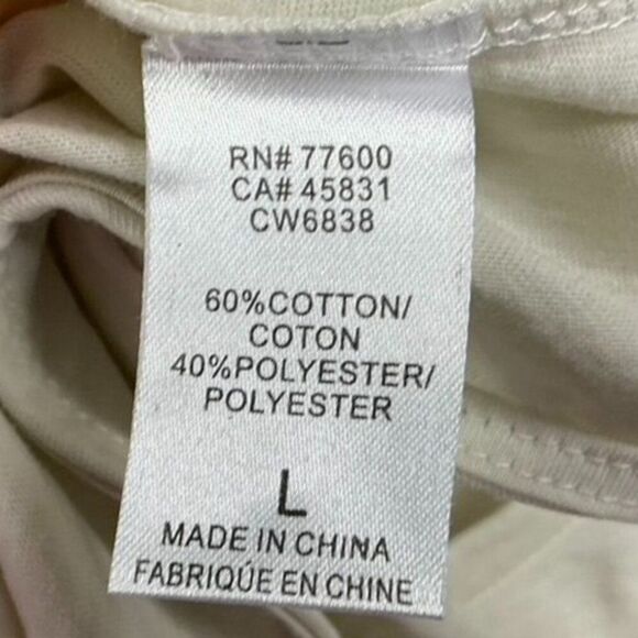 NWT Chaser Tacos Tacos Tacos Tank Muscle Tee Ivory Women’s Size Large - Picture 8 of 9